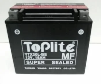 12V,18Ah, CCA 270 д. 175, ш. 85, в.155, электролит в к-те, вес 5,9 кг TOPLITE YTX20L-BS