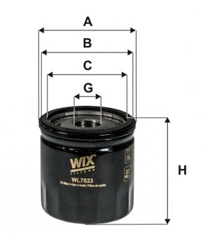 Фільтр оливи WIX FILTERS WL7523