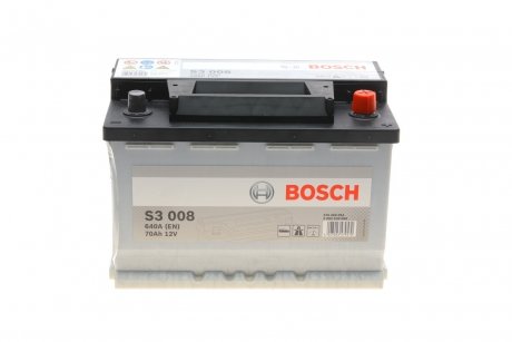 Аккумуляторная батарея 70Ah/640A (278x175x190/+R/B13) BOSCH 0 092 S30 080 (фото 1)