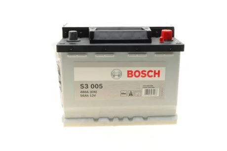Акумулятор S3 56Ah, EN 480 правий "+" 242х175х190 (ДхШхВ) BOSCH 0 092 S30 050