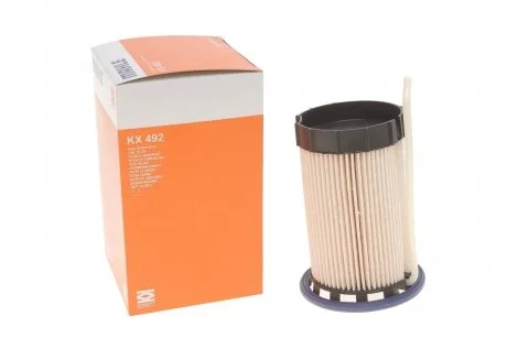 Фільтр паливний VW Golf VII 1.6/2.0TDI 12- (для корпусу з датчиком рівня води) MAHLE / KNECHT KX492