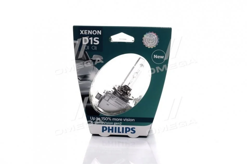 Лампа ксеноновая D1S X-treme Vision 85В, 35Вт, PK32d-2 4800К+/-600К (пр-во Philips) PHILIPS 85415XV2S1 (фото 1)
