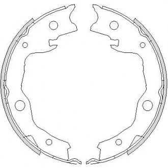 Колодка торм. барабан. NISSAN X-TRAIL 07-, QASHQAI 07-, JUKE 10 задн. REMSA 4752.00