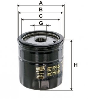 Фільтр оливи WIX FILTERS WL7525