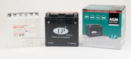 12V,12Ah,д. 152, ш. 70, в.145, электролит в к-те, вес 4,5 кг LP BATTERY YT14B-BS