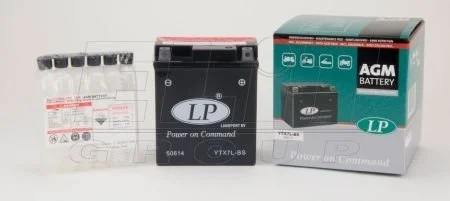 12V,6Ah,д. 114, ш. 71, в.131, электролит в к-те, вес 2,35 кг LP BATTERY YTX7L-BS