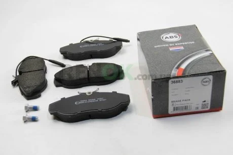 Гальмівні колодки пер. Ducato 94-99/Boxer 94-02 (1.4t) A.B.S. A.B.S. 36883