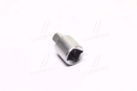 Перехідник для головок торцевих : квадрат 1/2"(F) - 3/8" (М), L= 34 мм [10/100/200] YATO YT-1255