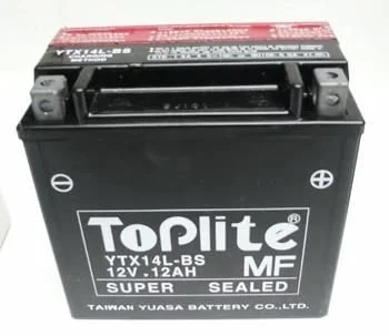 12V,12Ah,д. 150, ш. 87, в.146, электролит в к-те, вес 3,6 кг TOPLITE YTX14L-BS