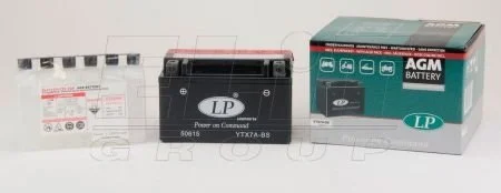 12V,6Ah,д. 152, ш. 88, в.94, электролит в к-те, вес 2,7 кг LP BATTERY YTX7A-BS