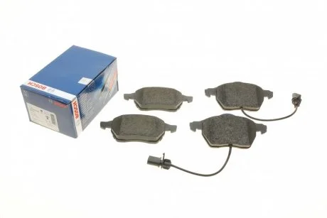 Колодки гальмівні (передні) Audi A4/A6/Skoda Superb/VW Passat 1.9TDI/2.5TDI 96-(з датчиками)(ATE) BOSCH 0 986 494 050