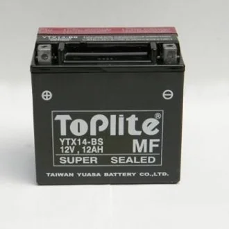 12V,12Ah,д. 152, ш. 88, в.147, электролит в к-те, вес 4,5 кг TOPLITE YTX14-BS