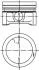 Поршень в комплекті на 1 циліндр, 1-й ремонт (+0,25) KOLBENSCHMIDT 99455610 (фото 1)