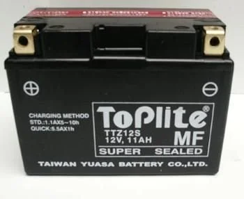 12V,11Ah,д. 150, ш. 87, в.110, электролит в к-те, вес 3,6 кг TOPLITE TTZ12S