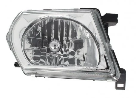 Фара прав. H4 мех. регул. (серая оптика) 6/00- [] DEPO 215-11A1R-LD-E