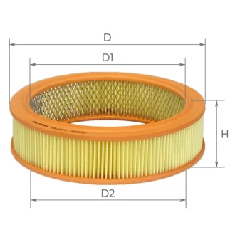 Фильтр воздушный ВАЗ 2101-2107, 2108-09 (карбюратор) ALPHA FILTER Альфа0101