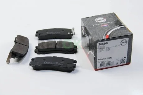 Гальмівні колодки зад. Galant/Pajero 87-12 (107.8*41.1*15.5) A.B.S. A.B.S. 36690