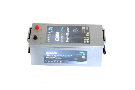 Акумулятор 185Ah-12v Exide Strong PRO EFB+ (513х223х223),полярність зворотна (3),EN1100 EXIDE EE1853