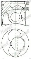Поршень в комплекті на 1 циліндр, 2-й ремонт (+0,50) NURAL 87-114907-65