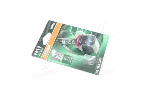 Лампа фарная H11 12V 55W PGJ19-2 Ultra Life (Blister 1шт) OSRAM 64211ULT-01B