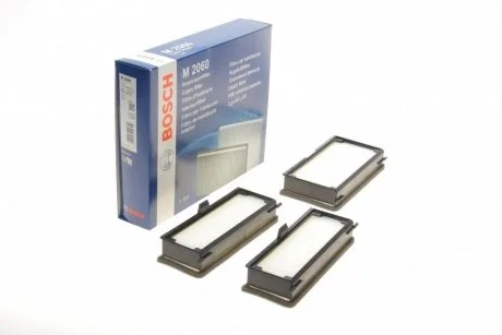 Фільтр салону Fiat Scudo/Peugeot Expert 1.6D/1.9D/2.0HDi/JTD 96- (к-кт 3шт) BOSCH 1987432060