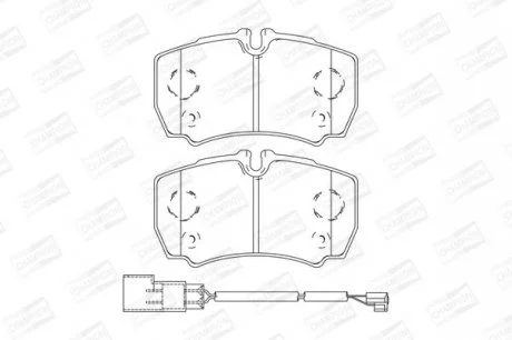 Колодка торм. диск. FORD TRANSIT 2.2 2.4 07/06- задн. CHAMPION 573749CH