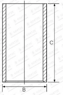 Гільза двигуна GOETZE 14-010940-00