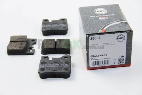 Гальмівні колодки зад. W124/202/210 -96 (ATE) A.B.S. A.B.S. 36687