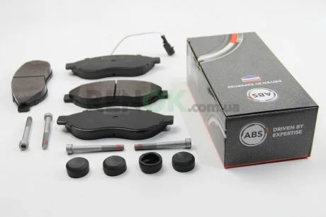 Гальмівні колодки пер. Jumper/Ducato/Boxer 06- (1.1-1.5t) A.B.S. A.B.S. 37577 (фото 1)