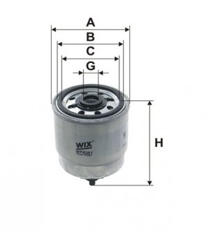 ФІЛЬТР ПАЛИВА WIX FILTERS WF8361