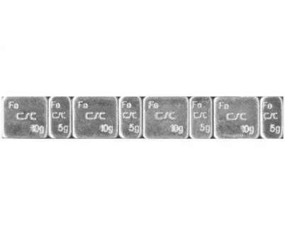 Тягарці з клейкою основою 5+10 х4=60гр Zn 100лент./уп. FERDUS FE 13.88