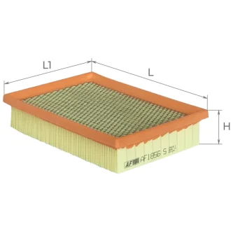 Фильтр воздушный CHEVROLET AVEO 11- (с сеткой) ALPHA FILTER AF1856s
