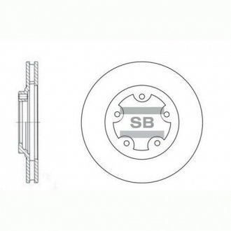 Диск тормозной HYUNDAI STAREX LIVERO 96-00 передн. (SANGSIN) Hi-Q (SANGSIN) SD1029