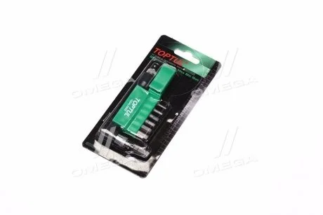 Набір біт 1/4" HEX 2-8мм + Гобр.перех. 8ед. Toptul GAAL0803
