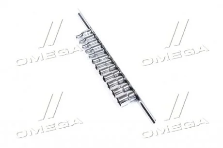 Набор головок 1/4" 12ед. 413мм (на планке) (про-во TOPTUL) Toptul GAAQ0801U