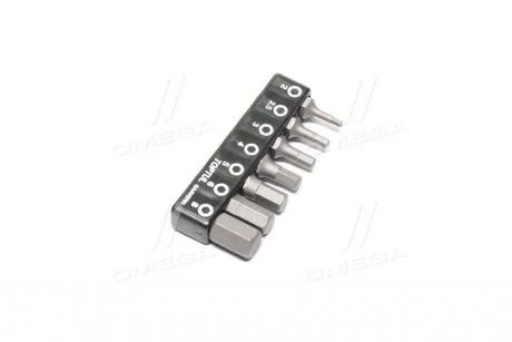 Набір біт 1/4" 7од. (Hex: 2, 2.5, 3, 4, 5, 6, 8mm) TOPTUL Toptul GAAV0701