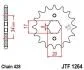 Передня зірка 15зуб. Honda CBR125,JTF1264-16 JT MOTO 101-320-16 (фото 1)