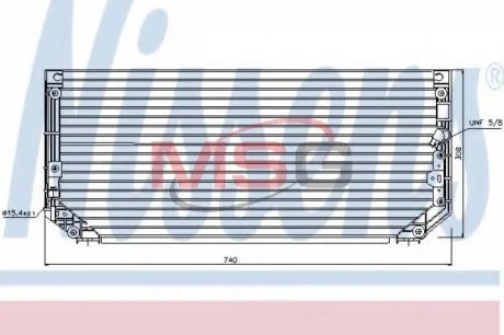 Конденсер TY COROLLA(97-)1.3 12V(+)[OE 88460-12480] NISSENS 94515