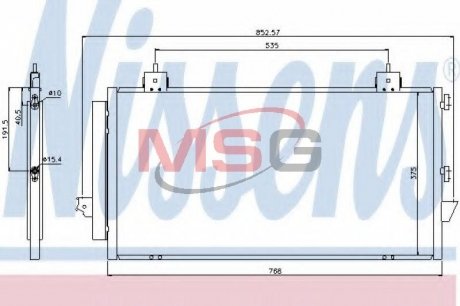 Конденсер TY RAV 4(00-)1.8 i 16V(+)[OE 88460-42070] NISSENS 94741