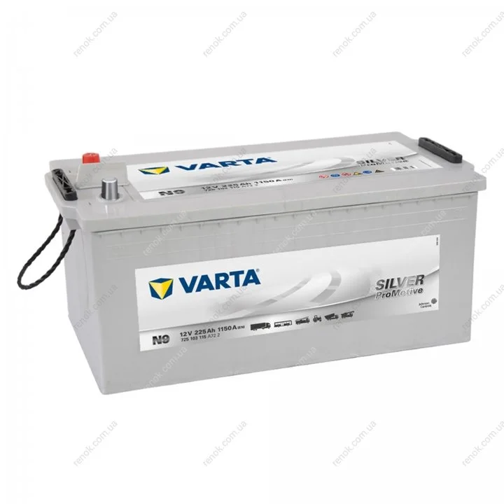 Акумулятор 225Ah-12v ProMotive SLI (N9) (518x276x242),полярність зворотна(3),EN1150 VARTA 725 103 115 (фото 1)