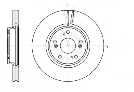 Диск тормозной HONDA ACCORD, CR-V передн., вент. REMSA 61218.10