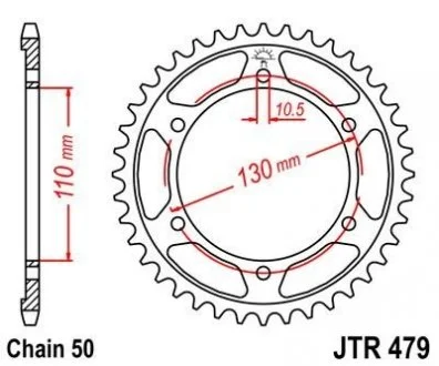 Звезда 45зуб. YZF-R1 \'04-/ FZ-1 Fazer?06- JT MOTO 115-667-45