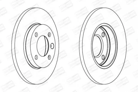 Диск тормозной SEAT TOLEDO, VW CADDY передн. CHAMPION 561141CH