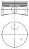 Поршень в комплекті на 1 циліндр, STD KOLBENSCHMIDT 99741601 (фото 1)