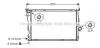 Радиатор охлаждения двигателя 3-SERIE ALL E46 AT 98-05 (Ava) AVA COOLING BWA2205 (фото 2)