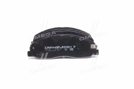 Колодки гальмівні дискові, комплект DAFMI D517SM