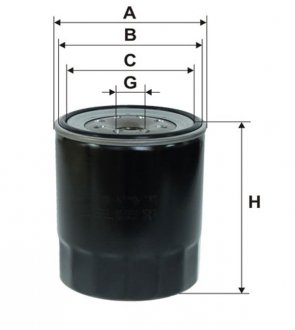 Фильтр масляный двигателя /OP636/1 (WIX-Filtron) WIX FILTERS WL7307