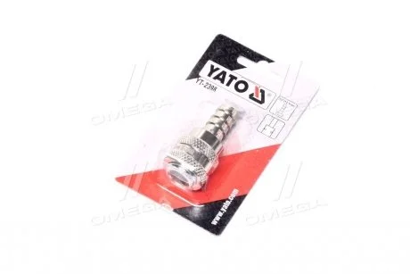 Швидкоз\'єднуваний наконечник до шлангу Ø= 1/2" [20/120] YATO YT-2398