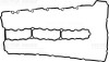 Прокладка кришки клапанів BMW 1 (E82/E88)/3 (E90/E91-E93)/7 (F01/F02/F03/F04)/X6 (E71/E72) 05-, N54 VICTOR REINZ 71-39366-00 (фото 1)