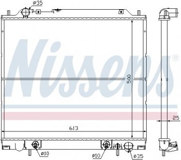 Радіатор MT DELICA(94-)2.5 TD(+)[OE MR126103] NISSENS 62855